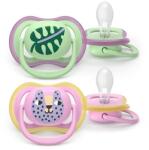 Philips Set 2 suzete Philips Avent Ultra Air SCF087/13 care lasa pielea bebelusului sa respire, ortodontice, fara BPA, 6-18 luni (SCF087/13)