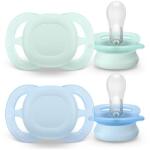 Philips Set 2 suzete Philips Avent Ultra Start SCF075/12, ortodontice, fara BPA, 0-2 luni (SCF075/12)