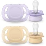 Philips Set 2 suzete Philips Avent Ultra Start SCF075/11, ortodontice, fara BPA, 0-2 luni (SCF075/11)