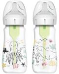 Dr. Brown's Dr. Brown's Infant Biberon Anti-colici Ocean Options+ Gât larg 270 ml 2 buc (WB92028) (IP4435)