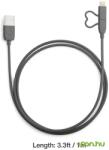 GGMM USB Lightning și Micro USB Încărcător/cablu date Gri 1m GGMM-AC-12 (GGMM-AC-12)