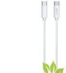 Winner Group WG - Adatkábel Type-C (hím) Type-C (hím) / 2m / 3A / pamutfonattal ECO / fehér (11906)