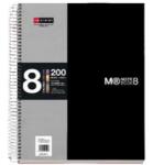 Miquelrius A5 8x25lapos cu pătrăţele negru caiet cu spirale (A15246227)
