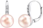 Silvego Ezüst fülbevaló CASSIDY rózsaszín természetes gyönggyel LPSP0639P
