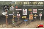 MiniArt Models 1/35 Allied road signs WWII European theatre modell kiegészítő (MI35608)