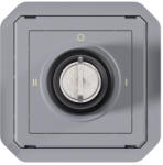 Legrand 069535L Plexo 55 kulcsos kapcsoló 3 állású, szürke (069535L)