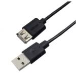 Astrum USB (Apa) - USB (Anya) 2.0 hosszabbító kábel 1.8M fekete UE201