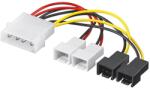 Goobay Molex 2/3/4 pin Tápkábel Fehér 15cm 93632 (93632)