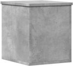 vidaXL betonszürke szerelt fa tárolóláda 30 x 35 x 35 cm 6 kg (840670)