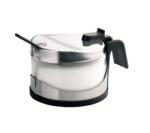 Ibili cukortároló edény, rozsdamentes acél / üveg, 0.2 l, ezüst / fekete (IB-768800)