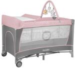 LIONELO Flower 2in1 utazóágy - Flamingo Flamingo