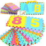 MALPLAY puzzle szőnyeg 36 db-os - Számok és Betűk- táskában