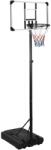 vidaXL átlátszó polikarbonát kosárlabdaállvány 235-305 cm 93654 (93654)