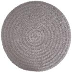 Eurofirany Tányértartó és védelem a Boho asztalhoz, átmérő 38 cm, szürke (409925)