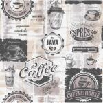 DEGRETS Tapéta DEGRETS 2224 Papír - Mosható, Nedvességálló Arabica 3D, Bézs, Méret: 0.53m x 10.05m = 5.3 m2 (2224)