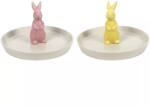 Gastro Tányér nyuszi motívummal, porcelán, különböző színek, ø: 170 mm