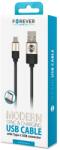  Telforceone Forever Modern USB Type-C adatkábel, 1 m, fekete (5900495621429-635006134)