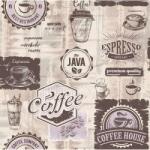 DEGRETS Tapéta DEGRETS 2225 Papír - Mosható, Nedvességálló Arabica 3D, Barna, Méret: 0.53m x 10.05m = 5.3 m2 (2225)