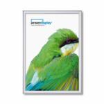 Showdown Displays P37 plakátkeret, hegyes sarkok, ezüst, B1