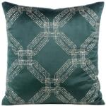 Eurofirany Dekoratív párnahuzat BLINK-30 45x45 Eurofirany sötét menta/világos arany (391286)