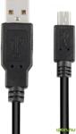 Sharkoon USB Mini USB Átalakító Fekete 1m 4044951015566 (4044951015566)