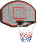 vidaXL fekete polietilén kosárlabdapalánk 71 x 45 x 2 cm 93667 (93667)