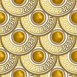 DEGRETS Tapéta DEGRETS 90303, Vinyl, Circle Versace 3D arany, Méret: 0.53m x 10.05m = 5.3 m2 (90303)