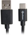 Sharkoon USB 2.0 Type C Átalakító Fekete 50cm 4044951021598 (4044951021598)