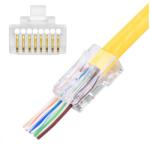 Manhattan Mufa RJ45 UTP Cat. 6 Intellinet IWP-CAT6UT, neecranata, 22-24 AWG, passthrough, 100 bucati (IWP-CAT6UT)