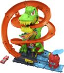 Mattel Hot Wheels City T-Rex tűzoltóállomás megtámadása, kisautó