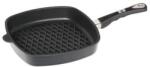 AMT the " World' s Best Pan" négyszögletes serpenyő BBQ grill, 28 x 28 cm, indukciós, indikátorral (I-E285BBQ-E)
