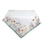 Clayre & Eef CLEEF Virágbomba Asztalterítő - Pamut - 150x250cm