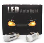 motoLEDy 2 Db LED Izzó PY21W, BAU15S 12-24V ORANGE 100% Canbus
