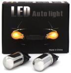 motoLEDy 2 Db LED Izzó 3156 P27W 12-24V Narancssárga 100% Canbus