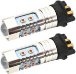 motoLEDy 2 Db PW24W LED Izzó 12-24V CANBUS Narancssárga Piros Árnyalatokhoz