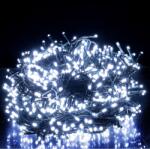 ProGarden 20 m 1000 LED-es BOA Fényfüzér, Kültéri-beltéri Hálózati Adapteres , időzíthető 6/18 Órás, 8 Féle Fényjátékkal, Hideg Fehér, IP44