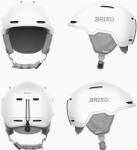 Briko Скиорска каска Briko Yuki matt shiny white/silver