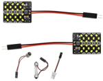 motoLEDy 2 Db Panel 24 LED 12V W5W, T10, C5W, SV8.5, BA9S, T4W CANBUS 1000lm Fehér Erős, 2 Db Panel 24 LED 12V W5W, T10, C5W, SV8.5, BA9S