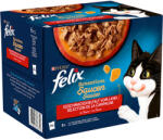 FELIX 48x85g Felix Sensations szószban házias válogatás nedves macskatáp 38+10 ingyen