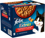 FELIX 48x85g Felix Sensations Extra szárazföldről nedves macskatáp 38+10 ingyen