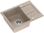 Quadron CHRISTIAN 116 Steingran bézs gránit mosogató szifonnal
