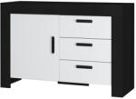 Mylife lano milánó fehér-fekete komód 120