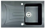 Brenor LEO Gránit mosogató Fekete-szemcsés fényes