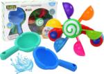 LEAN Toys Forgó Fürdőjáték Színes Tálak, Két Kanál 17479 (17479) (17479)