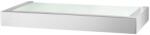 ZACK Fürdőszoba polc LINEA 26 cm, matt, rozsdamentes acél/üveg, Zack (ZACK40383)