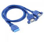 Akyga AK-CA-62 USB 3.0 19-pin header - 2x USB 3.0 A adapter (AK-CA-62) (AK-CA-62)