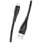 USAMS SJ397USB01 Lightning adat és töltő kábel 3m, fekete (1324003) (SJ397USB01) (SJ397USB01)