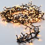 ProGarden 800 LED-es BOA Fényfüzér, Kültéri-beltéri Hálózati Adapteres, Időzíthető 6/18 Órás, 8 Féle Fényjátékkal, Extra Meleg Fehér, 16 m, IP44