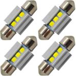 motoLEDy 4 Db Izzó 31mm C3W LED SV8.5 12-24V CANBUS 320lm 320lm Erős Fehér Fény
