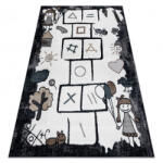 My carpet company kft My Carpet Company Fun Hop Gyerekeknek, Ugróiskola, Állatok Fekete 160x220 cm Szőnyeg